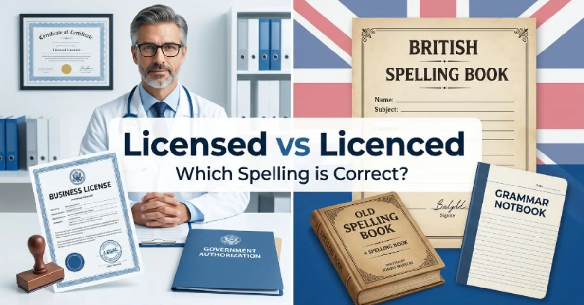 Licensed or Licenced