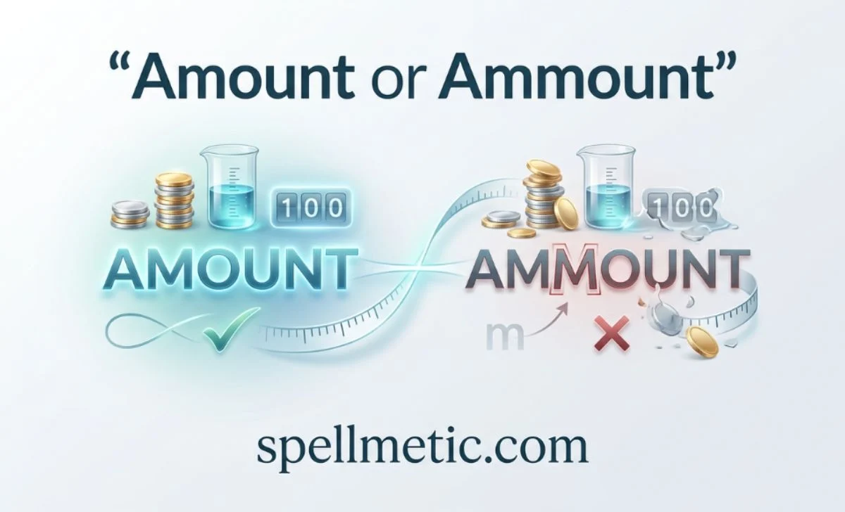 Amount or Ammount