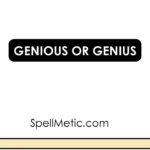 genious or genius
