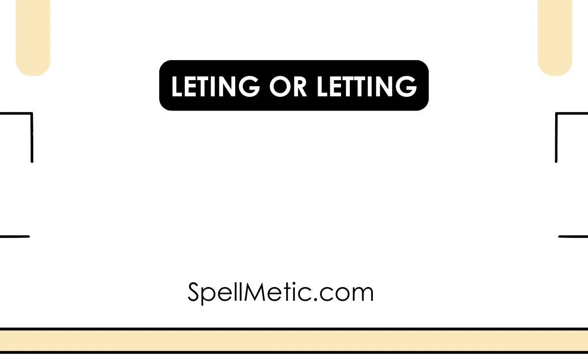 leting or letting