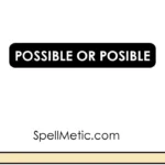 Posible or Possible