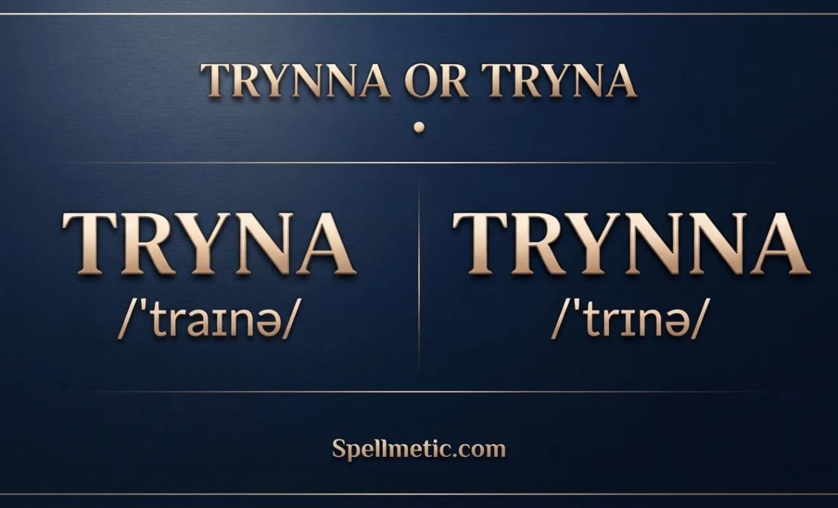 Trynna or Tryna