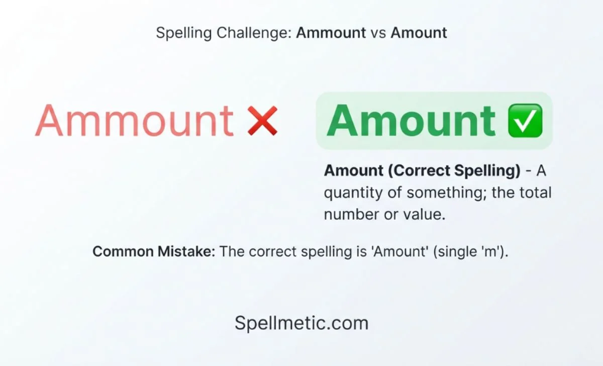 Ammount or Amount