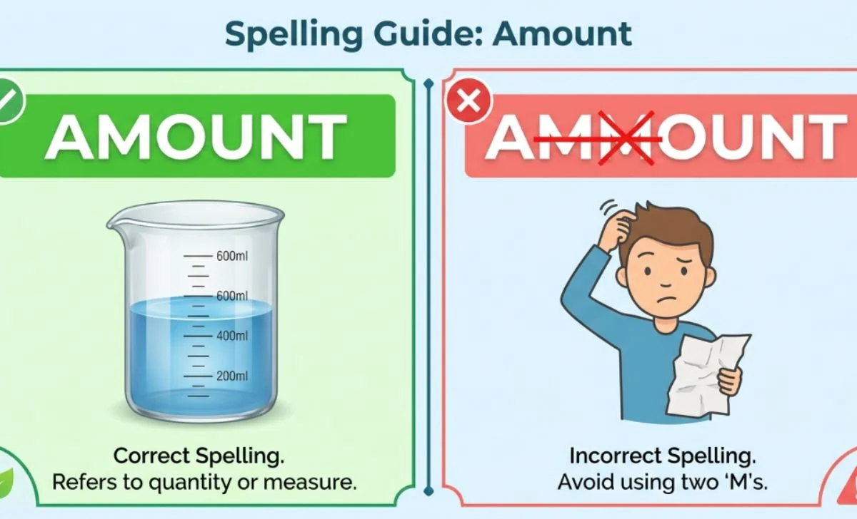 ammount or amount