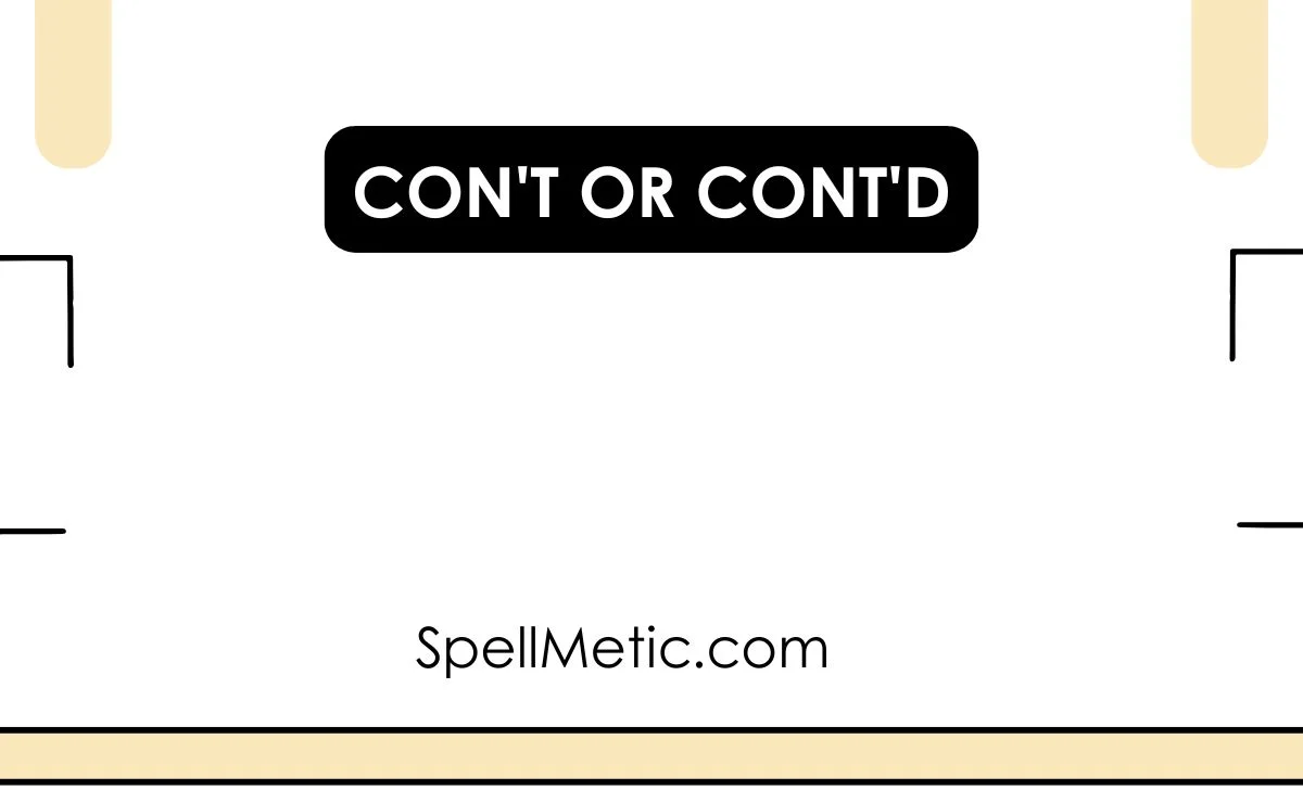 con't or cont'd
