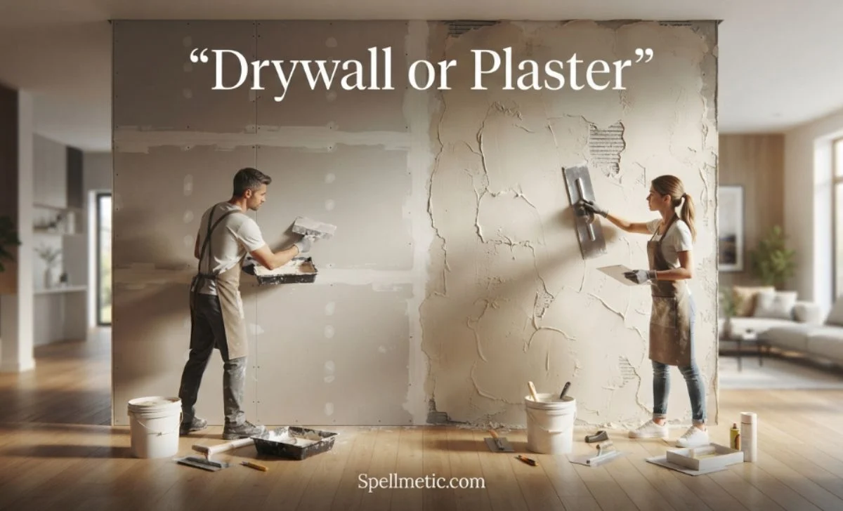 drywall or plaster