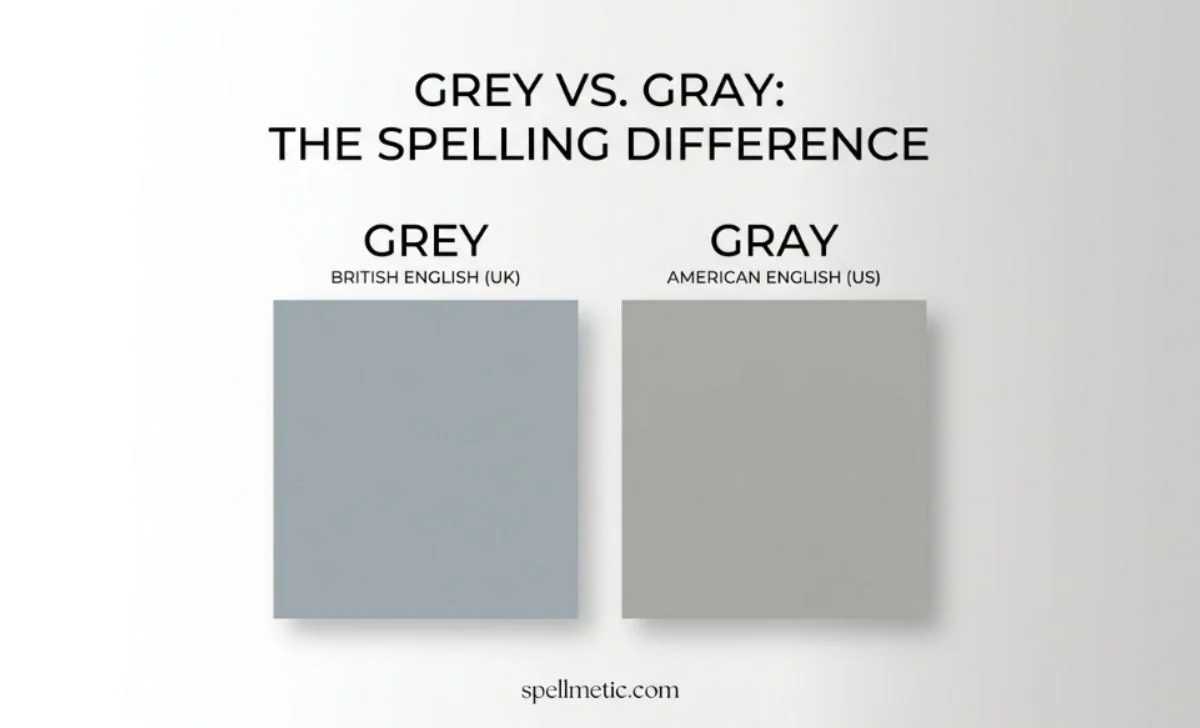 grey or gray color