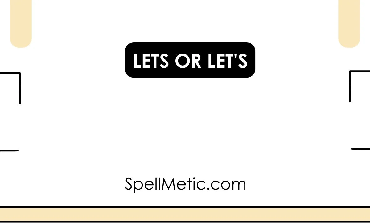 lets or let's