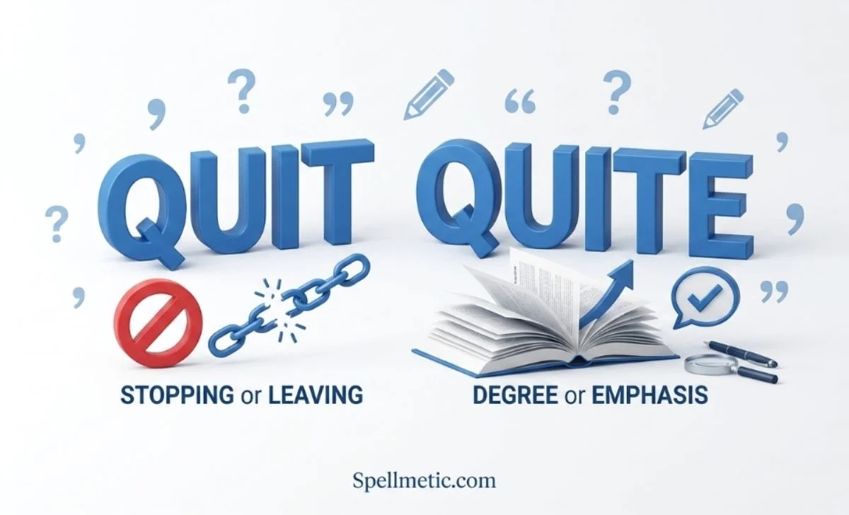 quit or quite
