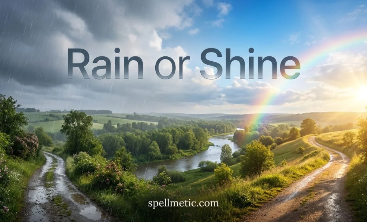 rain or shine