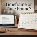 timeframe or time frame